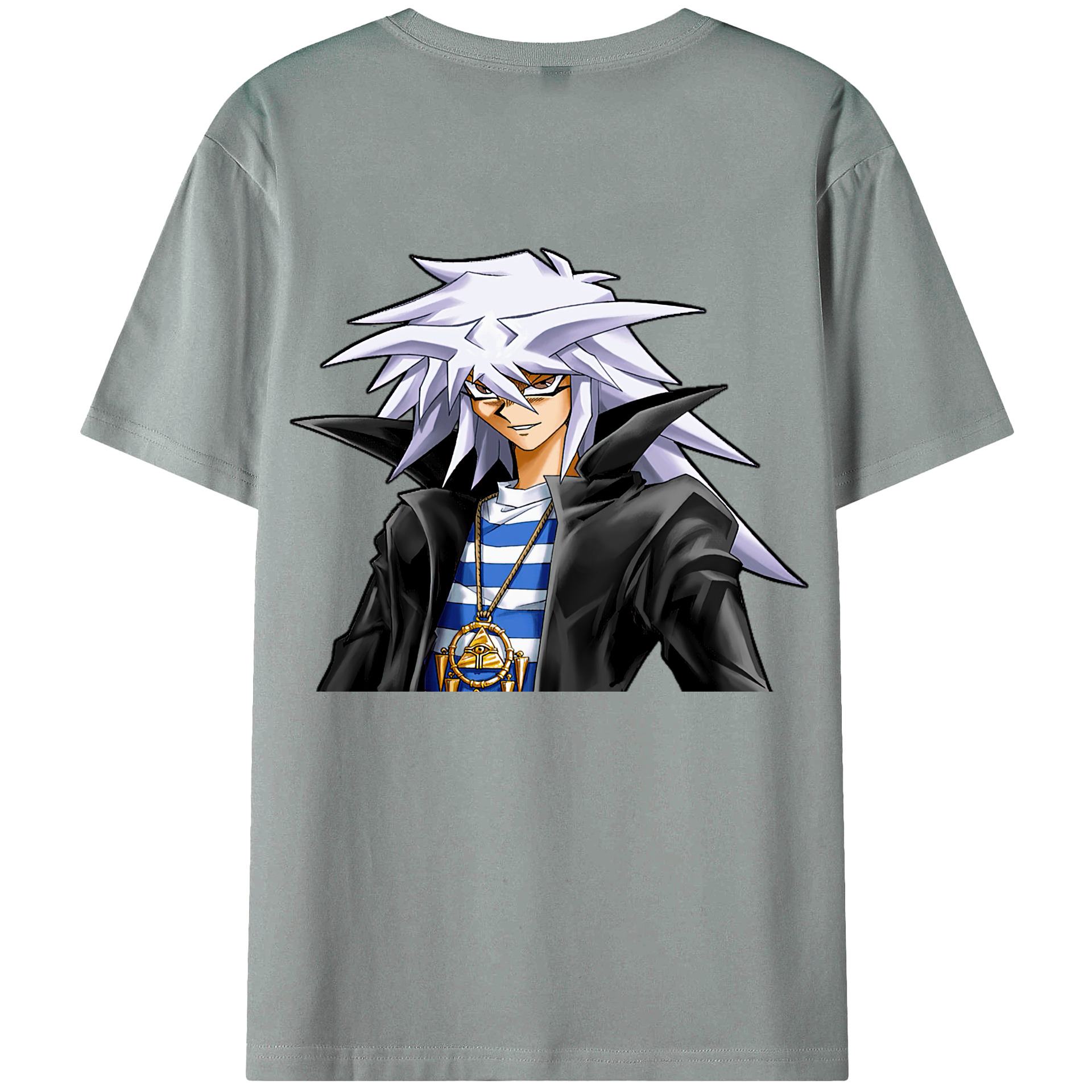 （画像用） 遊☆戯☆王 Yu-Gi-Oh! 綿100％ メンズ半袖Tシャツ（バックプリント） 通気性